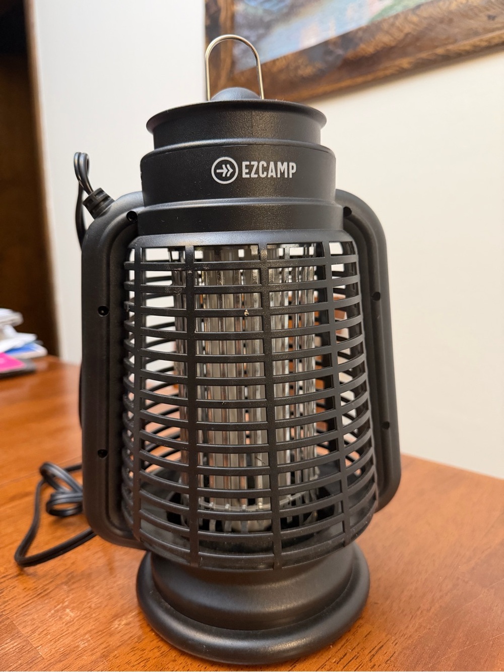 EZCAMP Electric Bug Zapper Lantern in Black